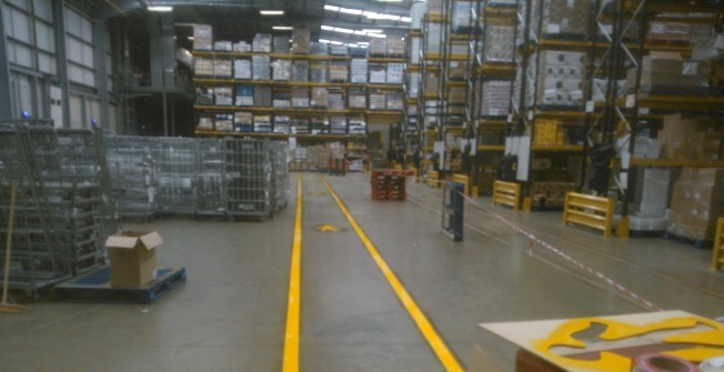 Warehouse Pathway Marking in Abson