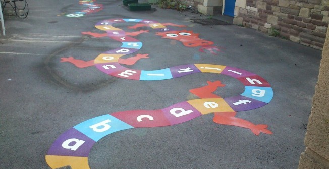 Playground Marking Designs in Church End