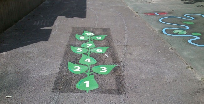 Thermoplastic Playground Markings in Calton