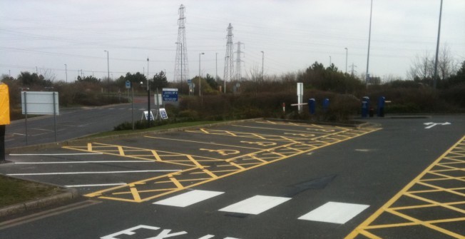 Thermoplastic Flooring Graphics in Netherton